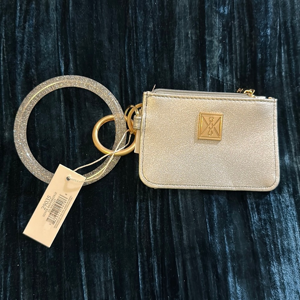 Silver coin purse with matching bracelet